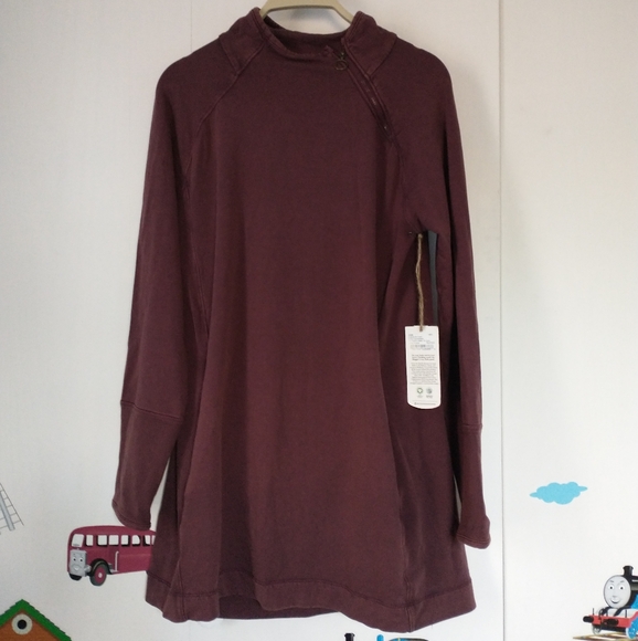 Maggie's Organics Fleece zip tunic - Picture 1 of 5